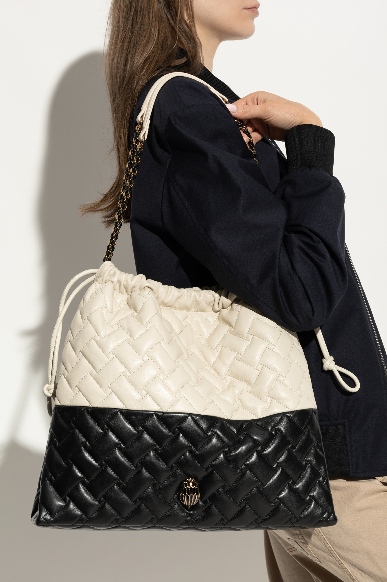 バッグ DE COUTURE Large Size shoulder bag Shoulder bag LARGE KENSINGTON SOFT Kurt Geiger | denim